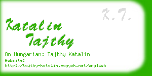 katalin tajthy business card